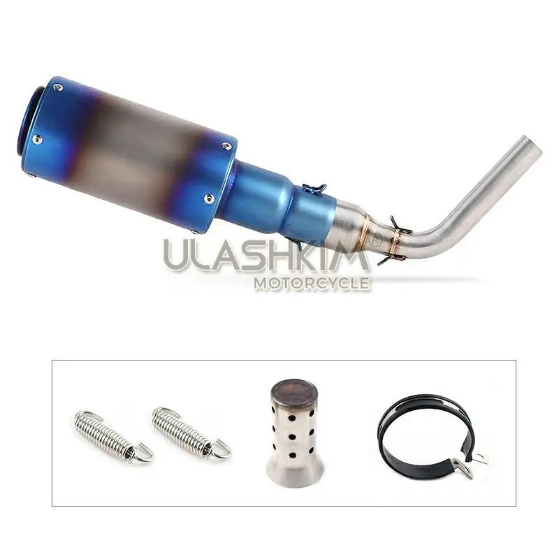 Выхлопная труба глушителя для мотоцикла выхлопная средняя из углеродного