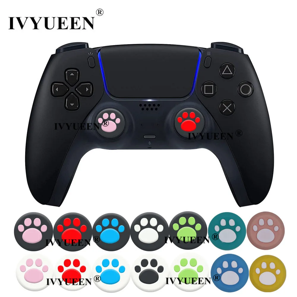 Ivyueen 4 Pcs Manopole Analogiche In Silicone Per Sony Playstation 5 4 Ps4 Ps5 Controller Caps Cover Per Xbox One Series X S