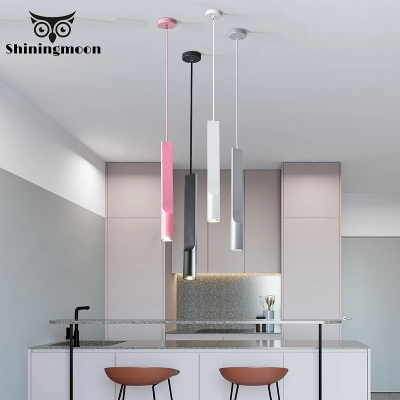 

Modern LED Pendant Lights Bedroom Bedside Minimalist Pendant Lamp Bar Creative Iron Art Decor Loft Personality Hanglamp Lustre