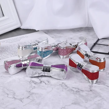 

Colorful Shiny Bow Lipstick Tube Empty Lip Balm Container Lipstick Shell Packaging Cosmetics Refillable