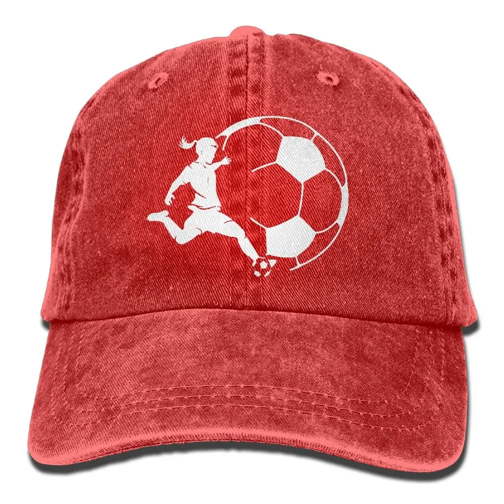TSDFCGirl Paly Soccer2 унисекс бейсбольная кепка хлопок деним Регулируемая Кепка для гольфа s для мужчин и женщин