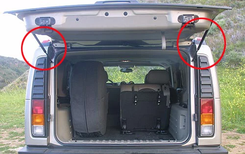 2 шт авто задний люк багажника Boot Lift поддерживает газовые стойки для Hummer H2 2003-2009 26,26 дюймов кроме H2T SUT Tonneau крышка