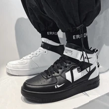 

Men casual shoes High-top Comfortable Sports Outdoor Sneakers White shoes Color block mandarin duck shoes