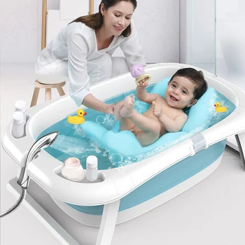 

Foldable Baby Shower Bath Tub Bathtubs Portable Large Hanging Non-Slip Widen Thicken Kids Infants Baby Safe 85*53*25CM