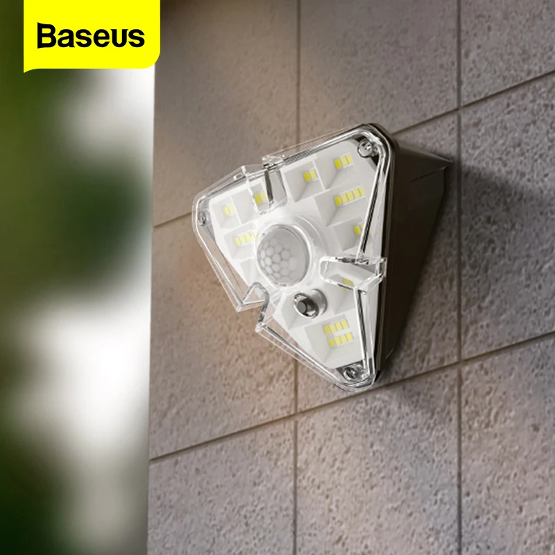 

Baseus Solar Light Outdoor Waterproof LED Wall Light Exterior Garden Decoration Lights PIR Intelligent Motion Sensor Night Lamp