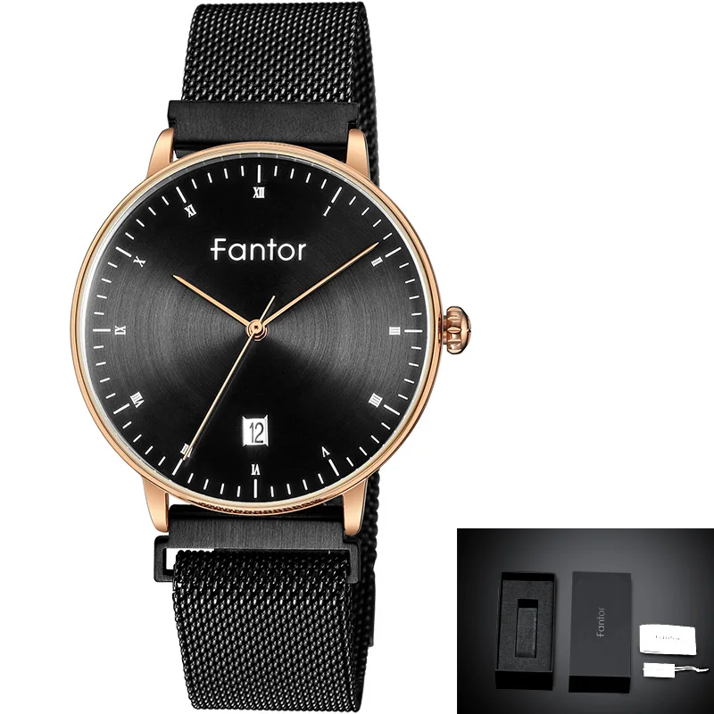 Fantor, женские часы с магнитной сеткой, стальные, женские, элегантные, роскошные, Топ бренд, наручные часы, для девушек, женское платье, часы, relogio feminino - Цвет: WF1020L05