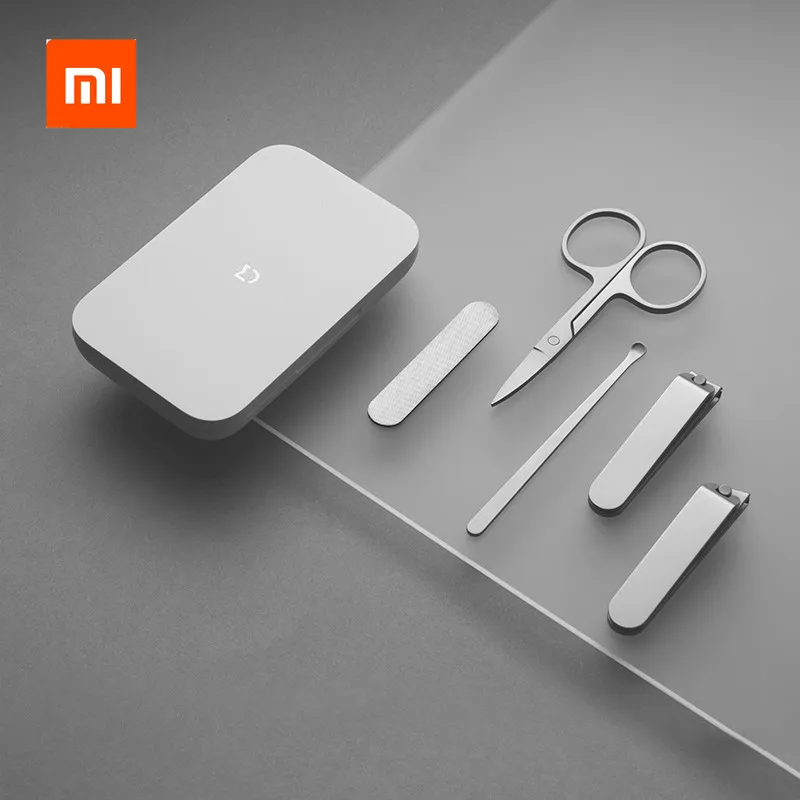 Nail-Clipper-Set Pedicure Fingernail-Toenail Magnetic-Absorption Xiaomi Mijia Portable