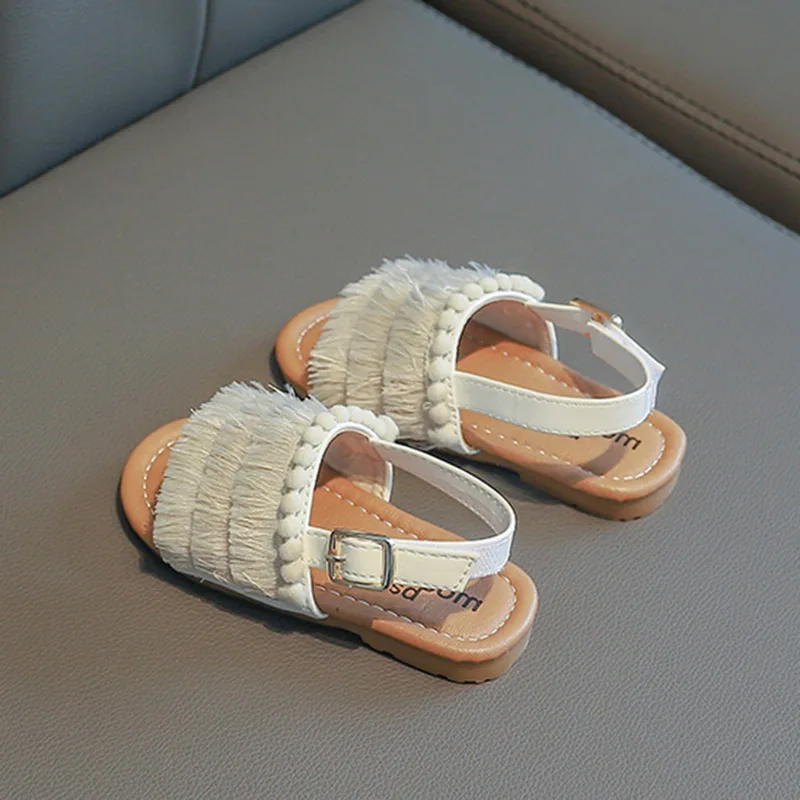 LOOZYKIT Summer Kids Shoes Children Toddler Fashion Princess Shoes Rhinestone Rabbit Ears Girls Casual Sandals Size 21-30