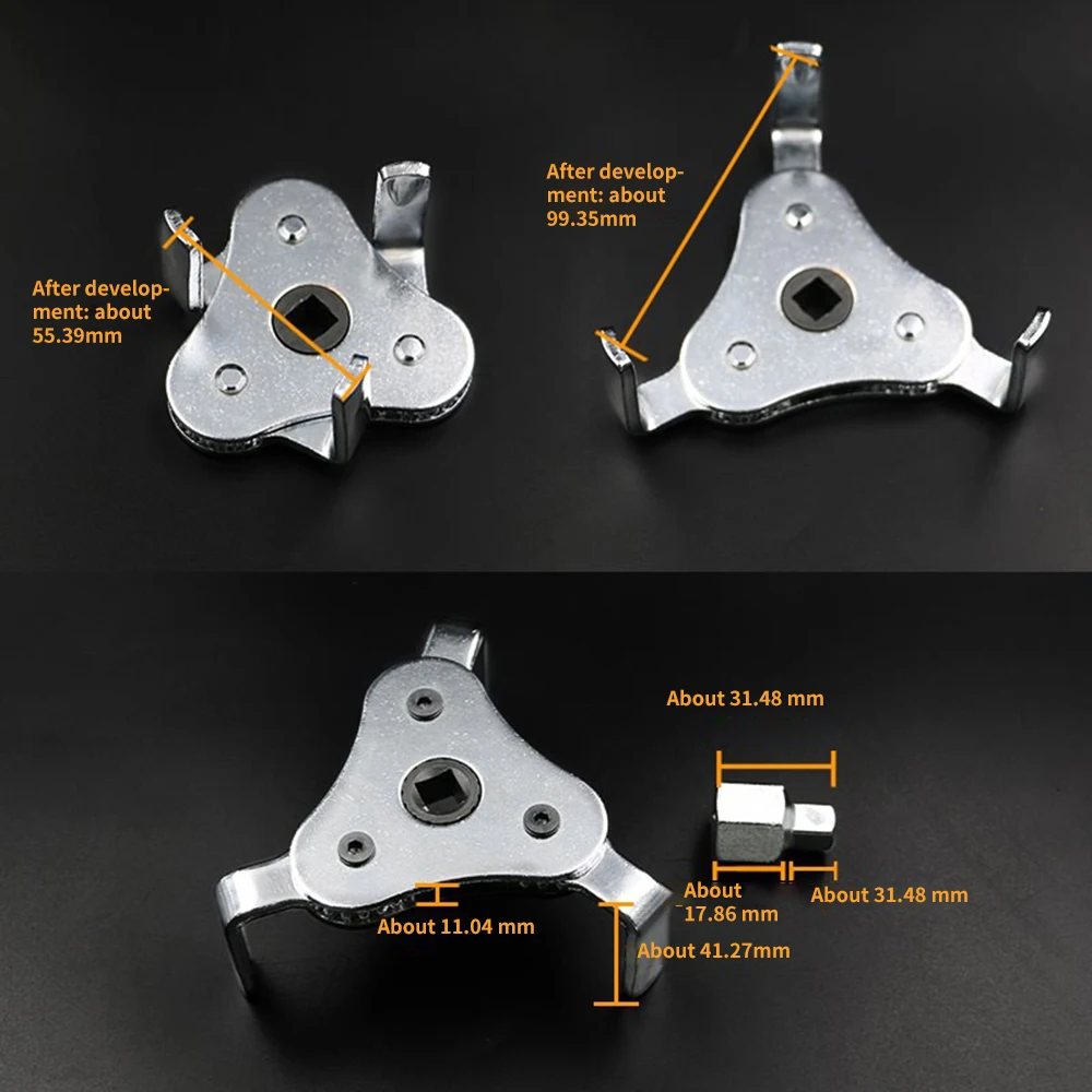 Универсальный двусторонний 3 кулачковый ключ с автоматической регулировкой