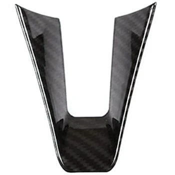 

ABS Carbon Fiber Car Steering Wheel Decoration Frame Cover Trim Fit for Alfa Romeo Giulia Stelvio 2017 2018 2019