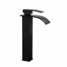 

Black Bathroom Basin Faucet Mixer Faucet Stainless Steel Deck Mounted Paint Faucet Waterfall Toilet Sink Faucet Nozzle Household
