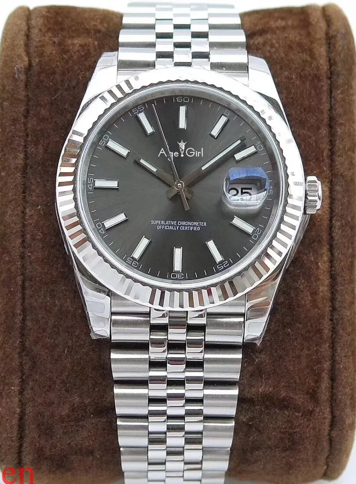 

Luxury Brand New Automatic Mechanical Men Watch Datejust Stainless Steel Sapphire Silver Black Blue Grey Sport Watches 41mm AAA+