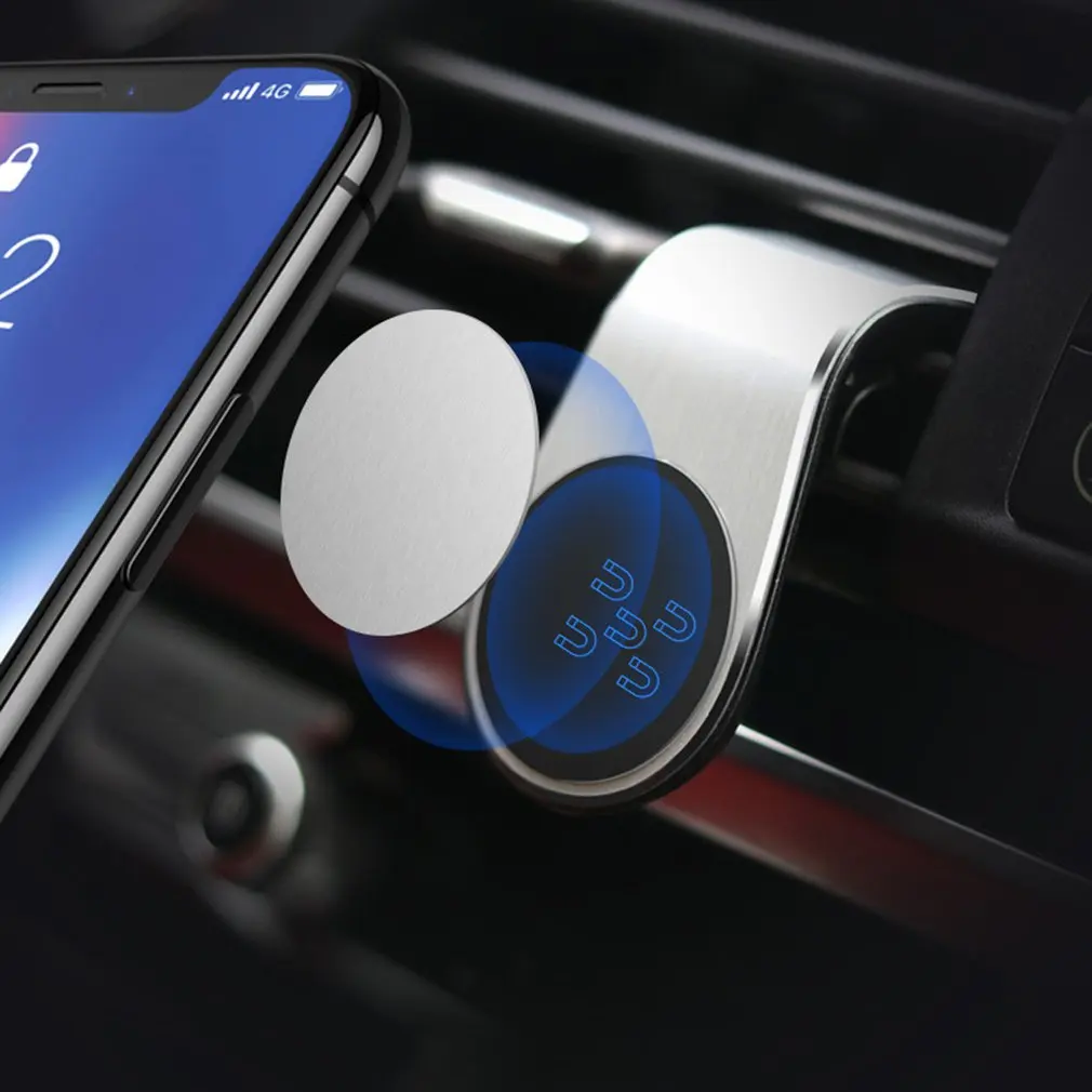

Multi-function Car Mobile Phone Holder Air Outlet Phone Bracket Magnetic Mobile Phone Supporter Strong Magnet Car Holder