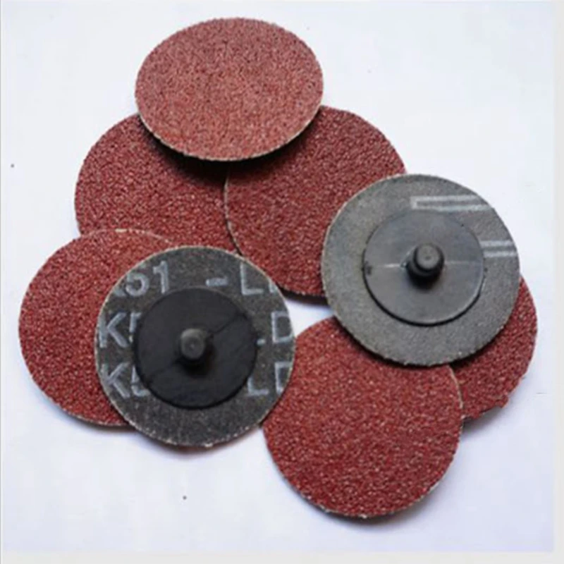 100Pcs Roloc 용 샌딩 디스크 50Mm 40 60 80 120 그릿 샌더 종이 디스크 그라인딩 휠 연마재 로타리 공구 액세서리
