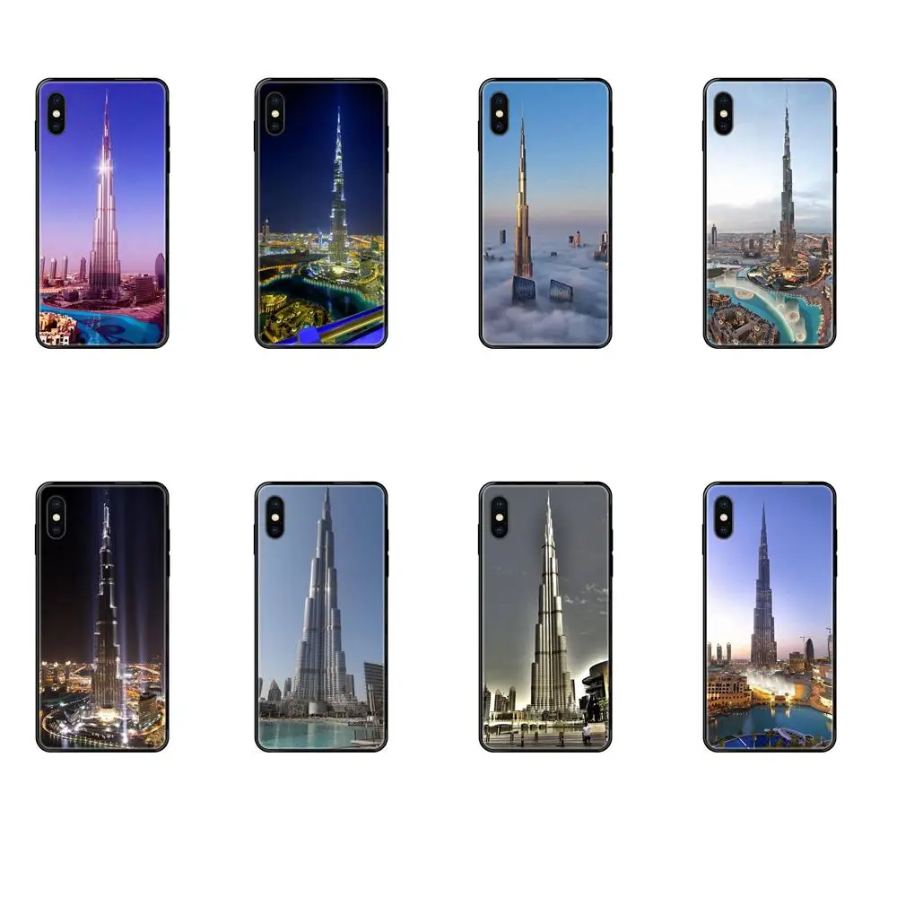 Soft Silicone TPU Black Mobile Shell Burj Khalifa Tower For iPhone 11 12 Pro Max Plus Pro X XS Max XR 8 7 6S SE 5 5C 5S SE 2020 Soft Silicone TPU Black Mobile Shell Burj Khalifa Tower For iPhone 11 12 Pro Max Plus Pro X XS Max XR 8 7 6S SE 5 5C 5S SE 2020