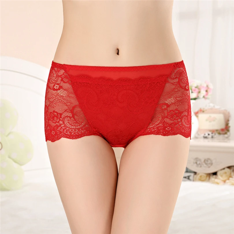 Women Sexy Panties Woman Briefs Tempting Underwear Lace Splice Perspective Panty Mutandine Sexy Tanga Femme Female Knickers A20