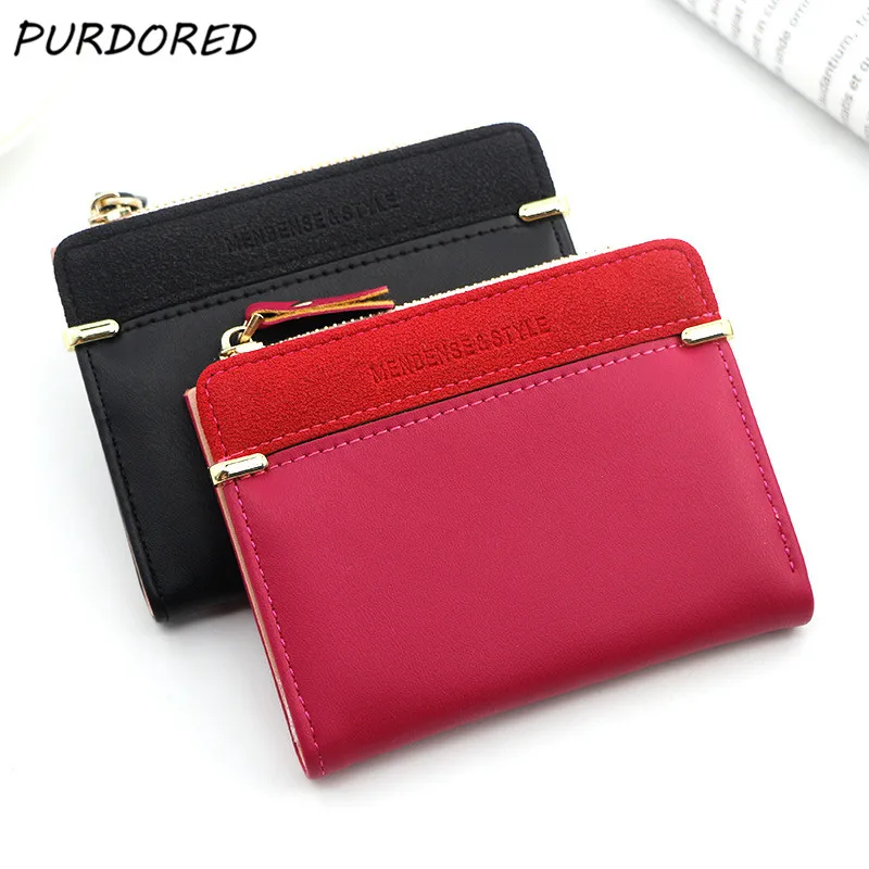 Leather Women Business Passport Holder Card Holder Small Zipper 1