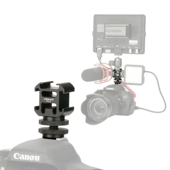 

Multi-function Metal Triple 3 Cold Shoe Mount On Camera Shoe Mount Support Microphone Video LED Light For DSLR