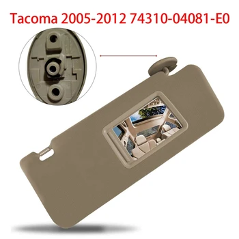 

Passenger Right Side Windshield Sun Visor Replacement Beige for Toyota Tacoma 2005-2012 74310-04081-E0