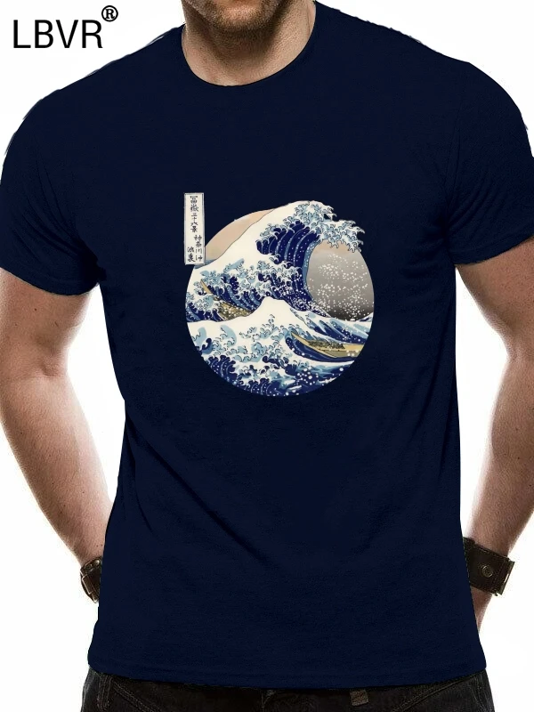 Kanagawa японская большая волна Футболка мужская размер S-5XL-доставка из США | Мужская
