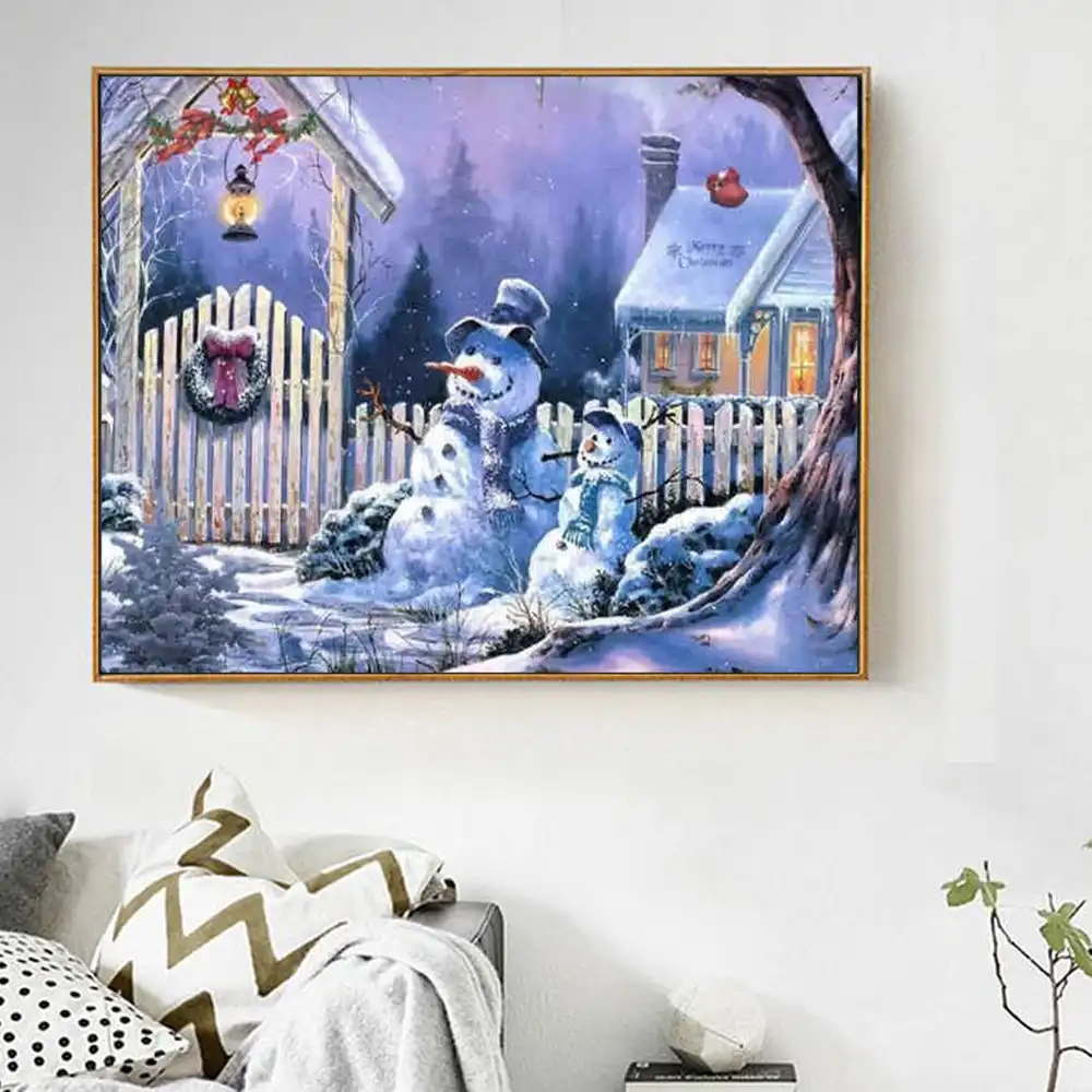 Evershine 5D DIY Алмазная вышивка пейзаж зима мозаика крестиком снег картина стразы