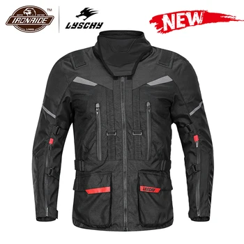 

LYSCHY Motorcycle Jacket Waterproof Chaqueta Moto Jaqueta Motociclista Motocross Jacket With Removeable CE Protection 4 Season
