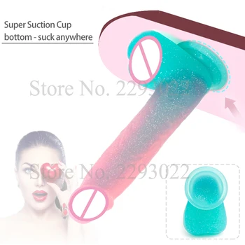 Huge Jelly Dildos for Women Realistic Penis Females Masturbation Tool Lesbian Super Big Dick Adult Erotic Machine Anal Sex Toys 5