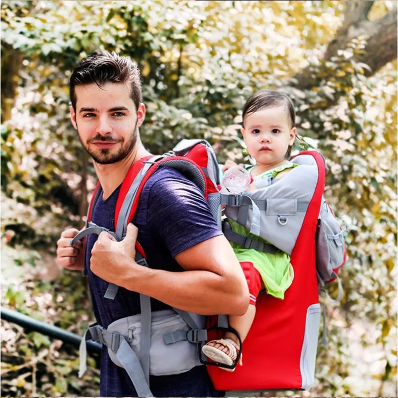 Ergonomic baby hiking backpack carrier Removable Carrier Oxford Fabric Backpack with rain cover