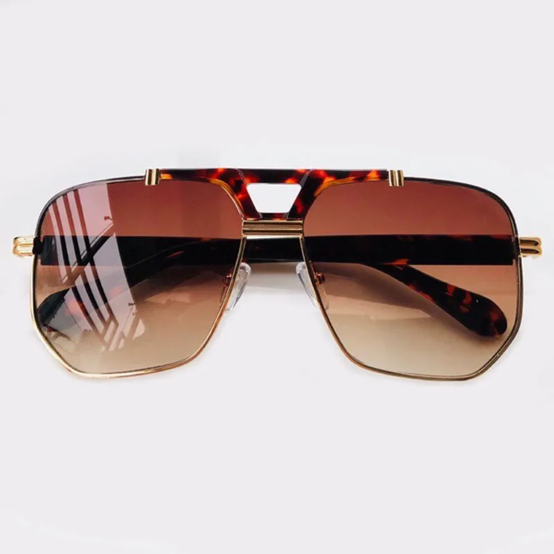 No2 Sunglasses Ретро большие солнцезащитные очки женские мужские винтажные брендовые дизайнерские градиентные солнцезащитные очки модные уличные квадратные оттенки женские УФ 400 - Цвет линз: No2 Sunglasses