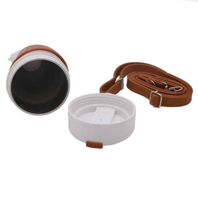 Goat Horn Shaped Coffee Mug with Carrying Straps
