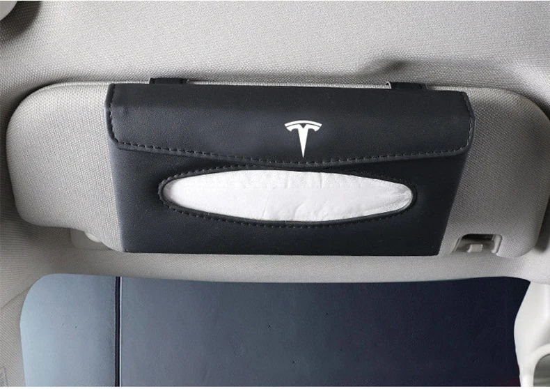 特斯拉遮阳板纸巾盒7