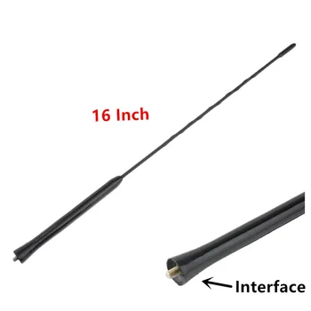 

42cm 16 inch Universal Car Auto Roof Mast AM/FM Whip Fuba Aerial Antenna For BMW For Mazda for Toyota for vw for universal car