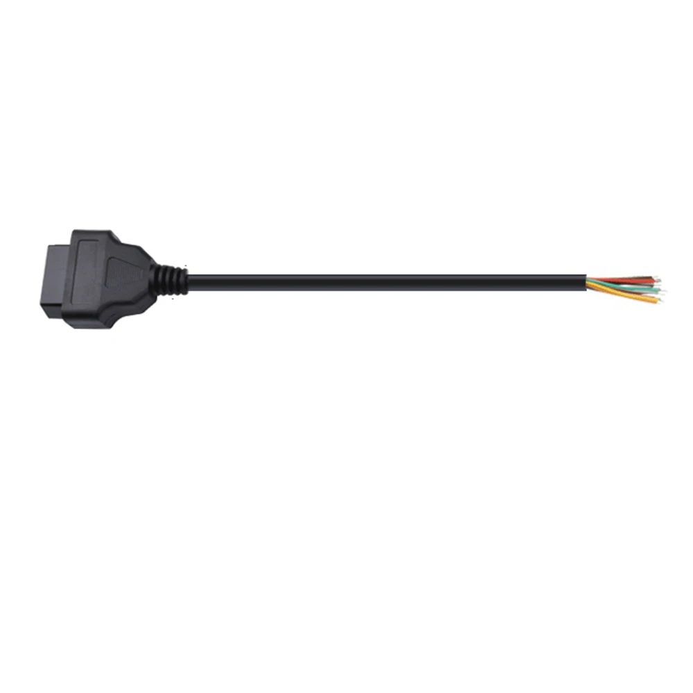 OBD 암 익스텐션 오프닝 케이블, 자동차 진단 인터페이스 커넥터, OBD II 암 컨버터, OBD2 수 케이블, 16 핀