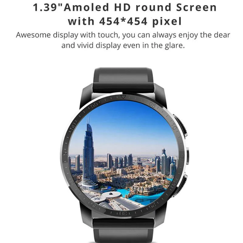  4G Dual Operating System Smart Business Watch Ip67 Waterproof GPS 2G RAM+16G ROM/ 3G RAM+32G ROM Mu