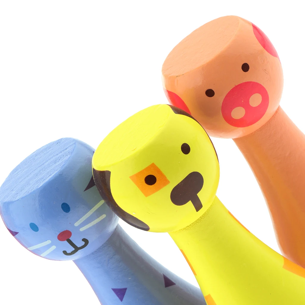 Деревянные игрушки для боулинга развивают детей распознают разные цвета и развивают способность чувствовать цвет