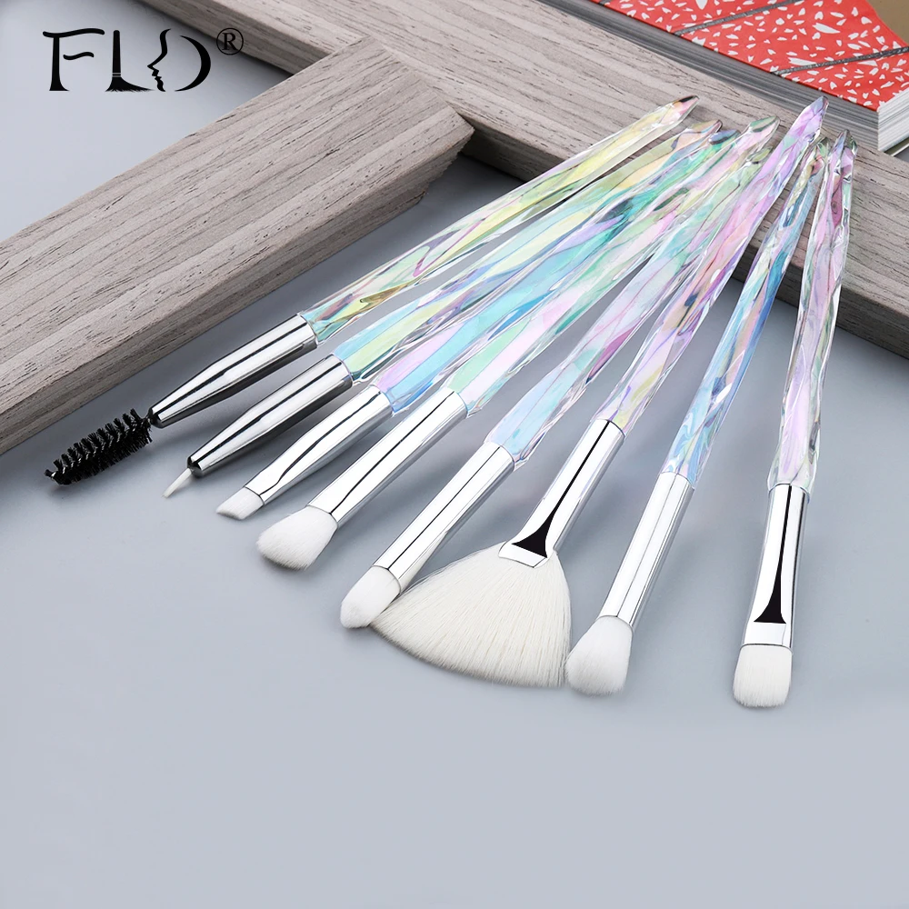 FLD кисть для глаз алмазные кисти для макияжа набор профессиональных хрустальных теней для глаз кисти для губ бровей высокое качество инструменты для подводки глаз губ