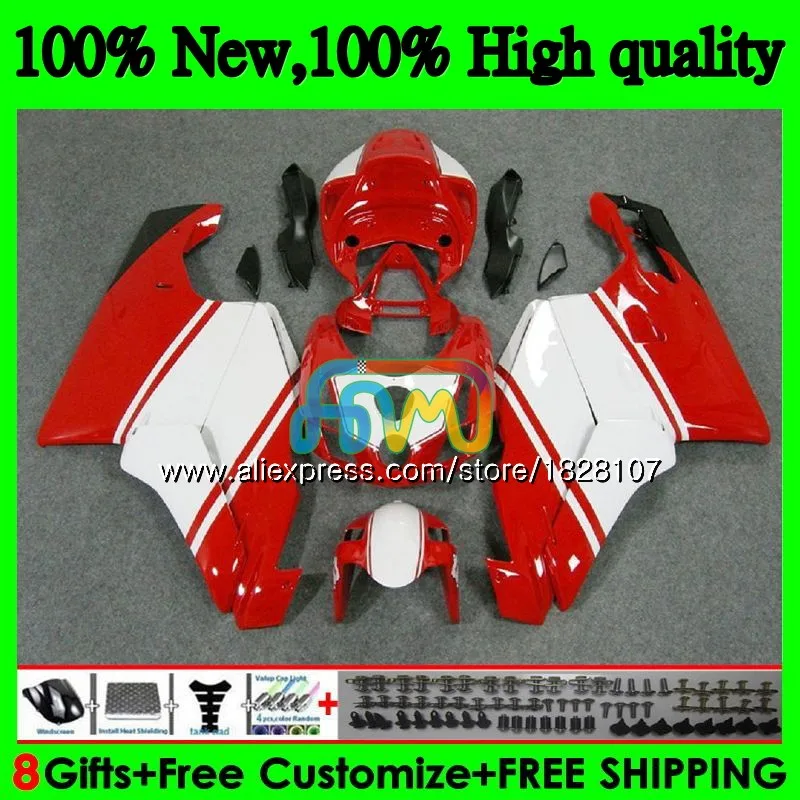 OEM тело для поездок на мотоцикле DUCATI 749-999 749S 999 749 999 03 04 Кузов 78BS. 17 749 белый, красный верх, 999 S R 749R 999R 2003 2004 обтекатели комплект - Цвет: No. 1