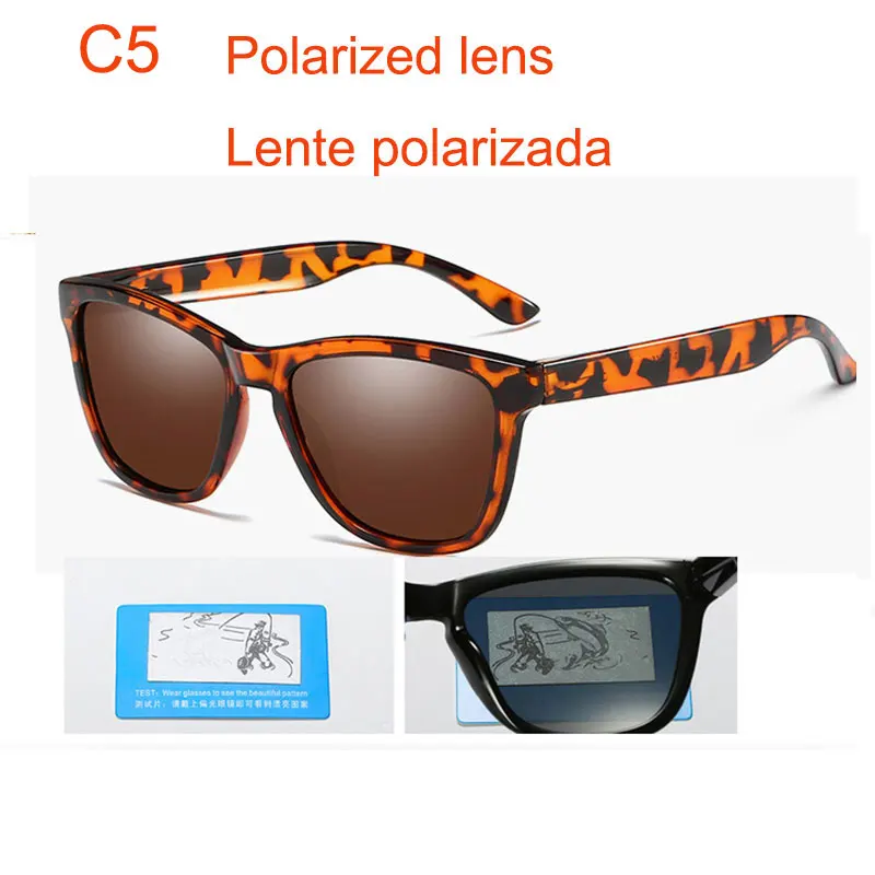 717 c5 Polarized Hommes lunetes De soleil femmes lunette De sport marque дизайнерский кабелепровод Oculos De Sol revetement ratichissant - Цвет линз: 717 c5 Polarized
