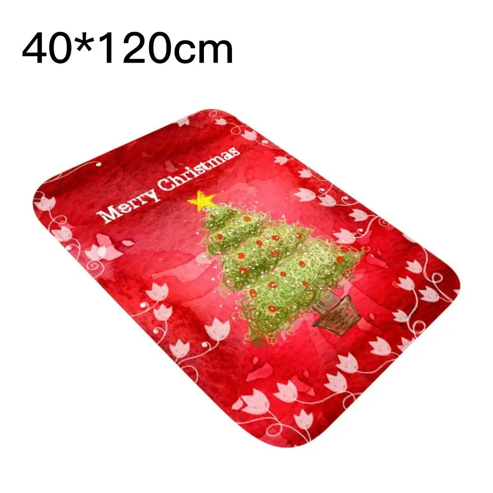 B 40X120cm Рождественские коврики, Декор, ковер, нескользящий дверной коврик, ковер, Противоскользящий коврик, Прямоугольный Коврик, кухонные коврики, аксессуары для дома, инструменты - Цвет: B 40X120cm