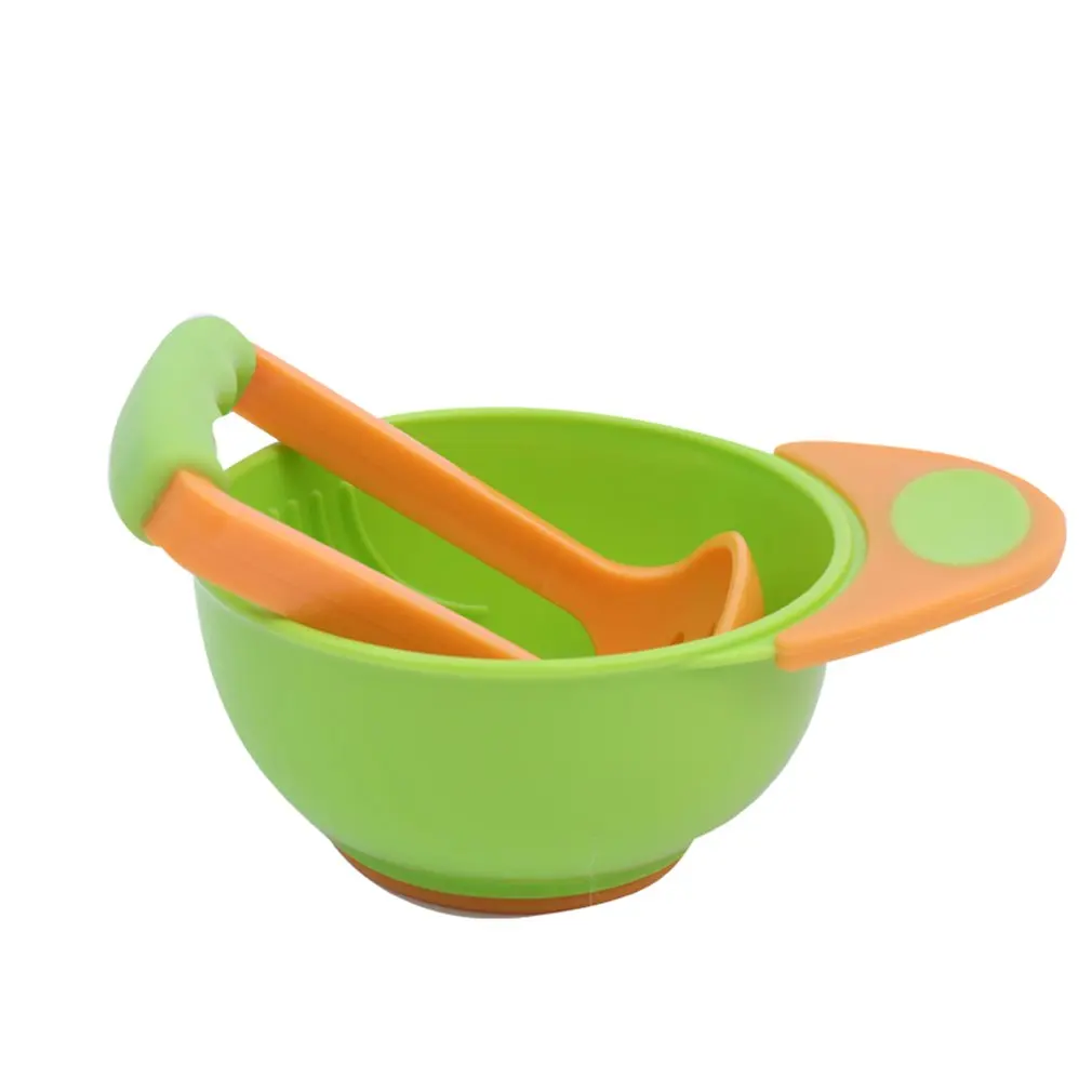 

2PCS/SET Baby Kids Grinding Bowls Learn Dishes Handmade Grinding Tool Food Fruit Supplement for Children
