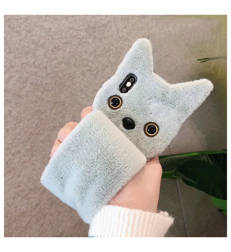 GlamPhoneCase осенний плюшевый ремешок на запястье с кошкой чехол для iPhone X XS Max XR Мягкий силиконовый чехол для iPhone 7 8 6 6s Plus чехол