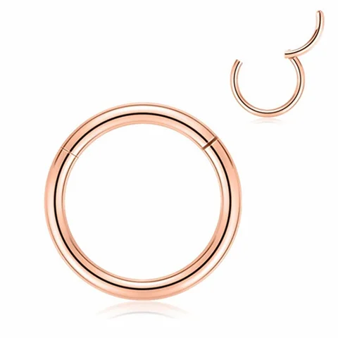 Septum Clicker Segment Nose Ring Lip Surgical Steel Ear Cartilage Nase Helix Body Piercing Jewelry Ring Nariz Nez Ring