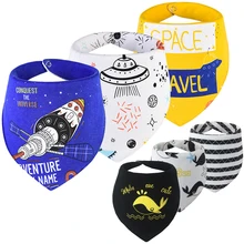 3 шт./лот для новорожденных мальчиков и девочек нагрудники мультфильм бренд хлопковое детское полотенце банданы шарф детский слюнявчик широкий для младенца шарф DS9