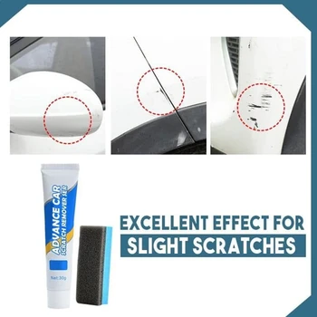 

30ml Advanced Car Scratch Remover Agent With Sponge Car Paint Care Scratch Repair Agent Repair Wax Car Polishing Wax Kit TSLM1