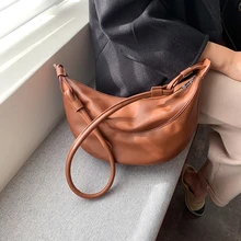 Ретро большая Pu Сумка-тоут женские сумки через плечо повседневные одноцветные большие вместительные сумки-мессенджеры модные женские сумки большая сумка для покупок