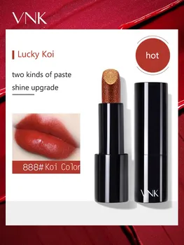 

VNK Starlight Round Tube Lipstick Apple Red Matte Lipstick Non-stick Cup Lip Gloss Long-lasting Matte Lip Gloss Waterproof