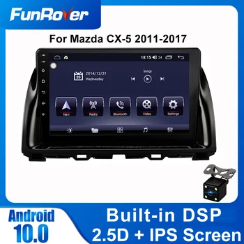 

FUNROVER android 10.0 car stereo radio gps multimedia player For Mazda CX5 CX-5 CX 5 2011-2017 2 din dvd navigation DSP 2.5D+IPS