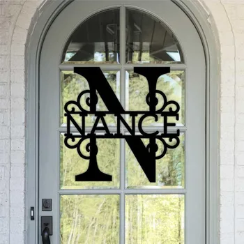 

Custom Festival Party Name Decoration Personalized Bride Name Wedding Home Door Hanging Bride Groom Marriage Event Name Signs