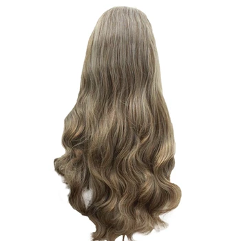 

1Pcs Blond Hair Long Lace Front Wig Female Heat-Resistant Glueless Wig 20 Inches