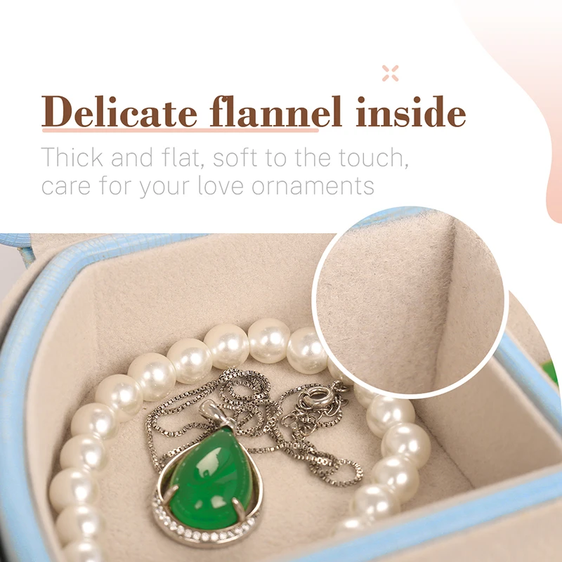 Portable Red Pu Leather High Capacity Jewelry Display Storage Box For Femal Ring Earring Pendent Bracelet Cases Jewellery Holder